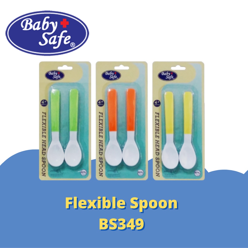 Baby Safe Flexible Spoon / Sendok Makan Bayi Baby Safe
