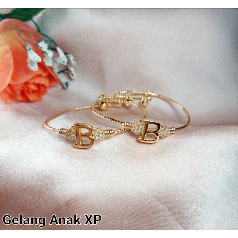 gelang anak xuping warna emas