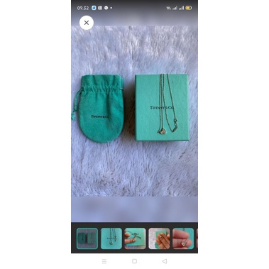 Platinum Diamonds Pendant Chain Necklace Tiffany n Co