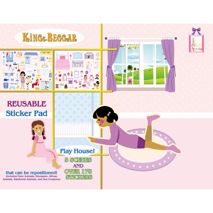 

#mainananakdanbayi PLAY HOUSE! REUSABLE STICKER PAD/STICKER BOOK MELISSA & DOUG lookalike