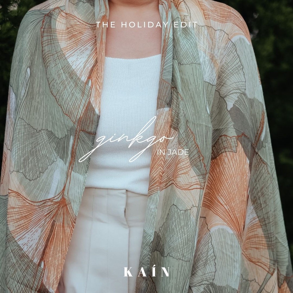 SHOPKAIN Ginkgo in Jade Shawl -  The Holiday Edit