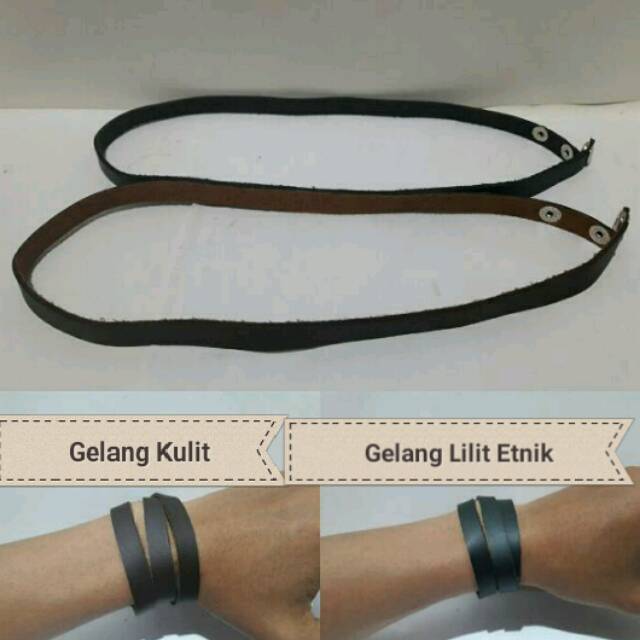 BestSeller! Gelang Kulit Gelang Etnik Gelang Lilit Gelang Anak Gunung Gelang Kece