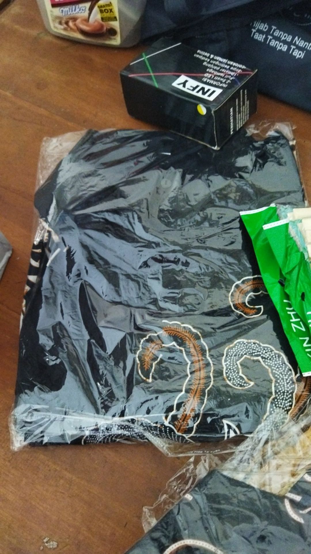 Kemeja Batik Pria Lengan Panjang Size M L Xl Xxl  Bswart Batik Hrb026 Kenongo Hem Panjang Padi