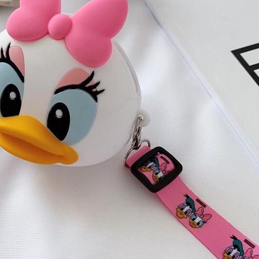 Dompet tas mini jelly silikon anak line miki melodi gajah karakter coin bag