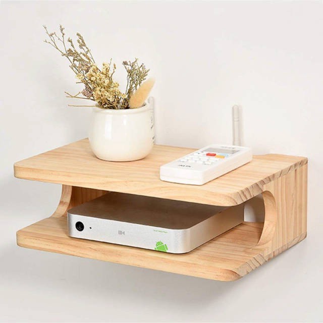 Kotak Wifi Rak Penyimpanan Router Wifi Kotak Penyimpan Wifi Booster TV Rak Dinding Hiasan Dinding