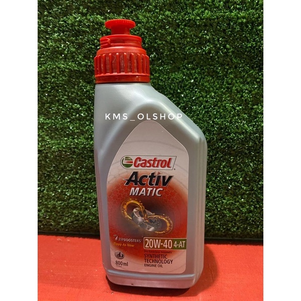 Oli Castrol Activ Matic 4-AT SAE 20W-40 dan 10W-30 800ml Oli Mesin Motor Matic 0,8 Liter (Asli)