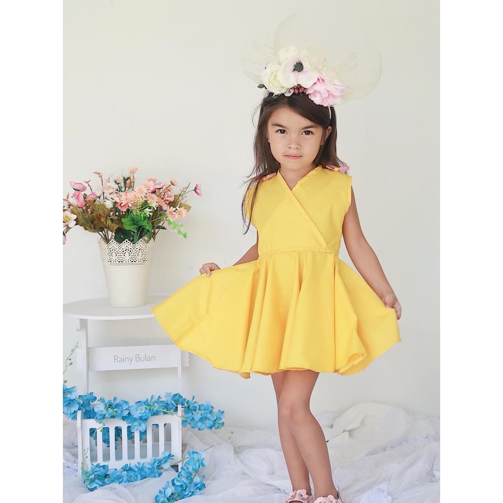 IZAKHU Hinata dress kode yellow - BAJU ANAK - DRESS