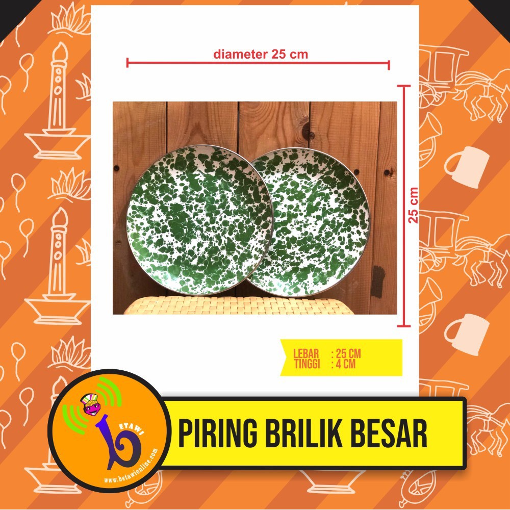 Piring Blirik Besar[SATUAN]