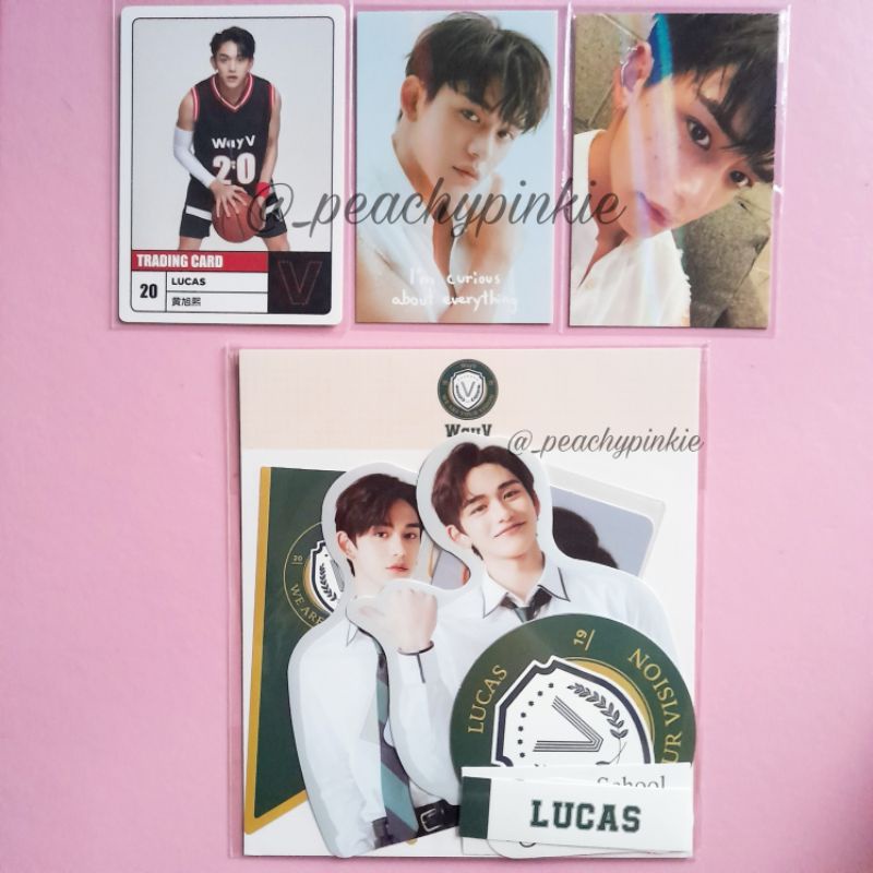 WAYV LUCAS PC (Trading Card SG 2020 & 2021, Luggage Sticker B2S)