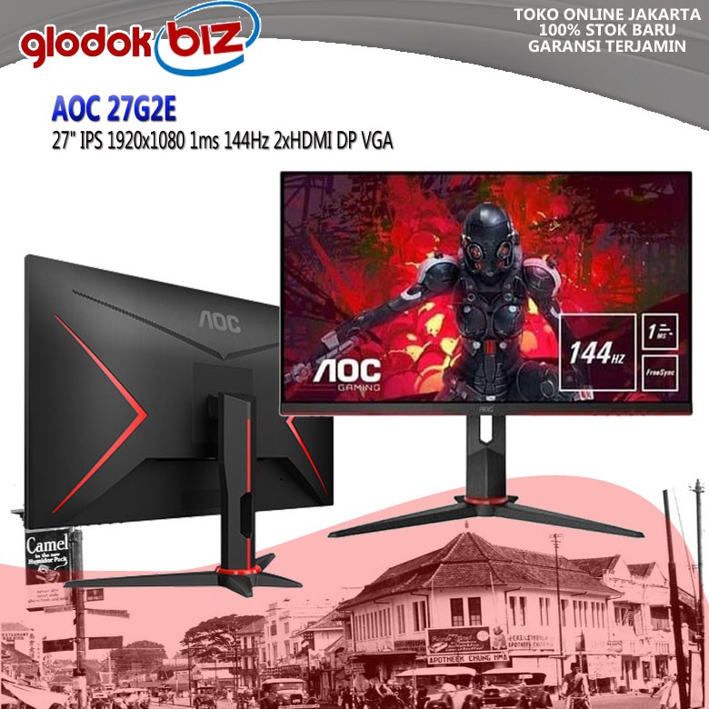 LED AOC 27G2E 27" IPS 1920x1080 1ms 144Hz 2xHDMI DP VGA