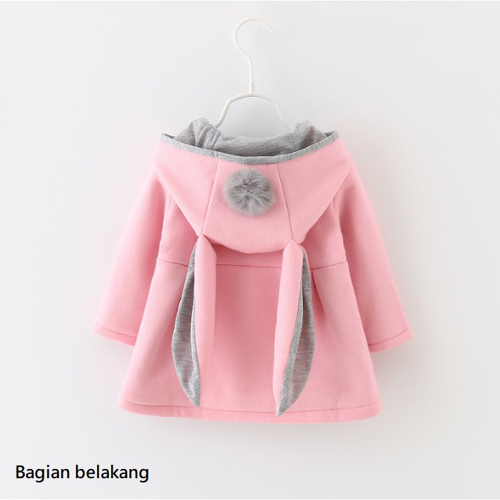 Mimicat-Jaket bayi / jaket tebal anak motif telinga kelinci