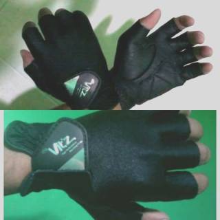 Glove half finger singel pad