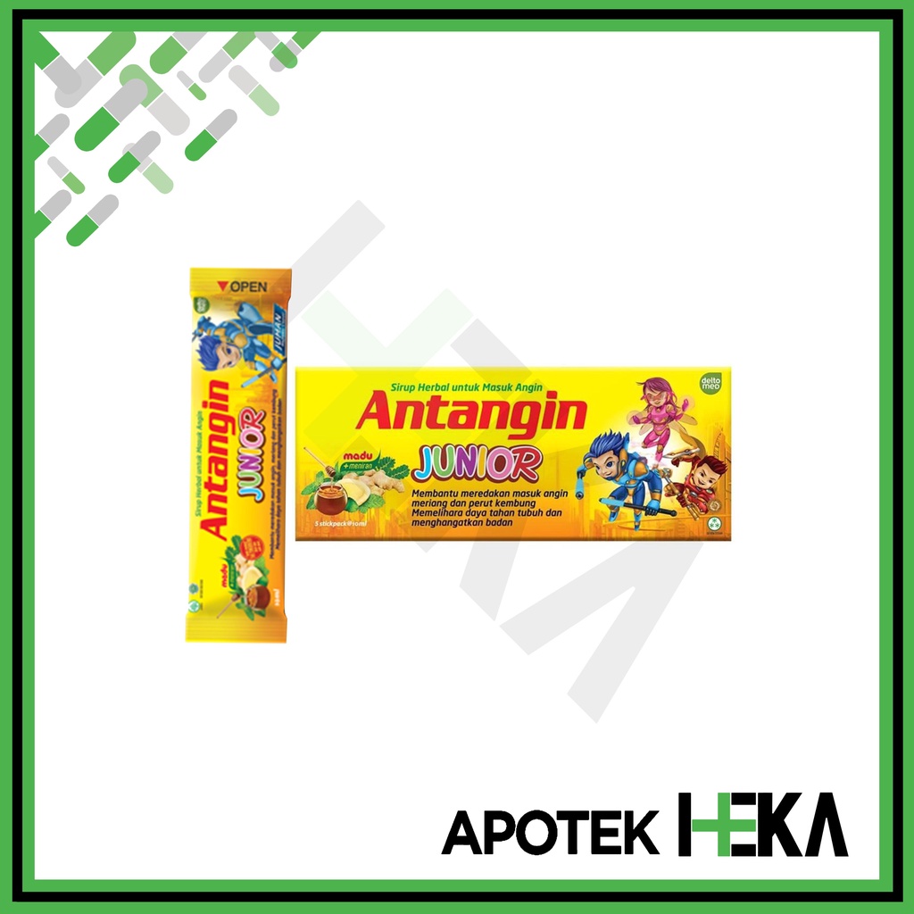 Antangin Junior Syrup 10 ml Box isi 5 - Sirup Masuk Angin Anak (SEMARANG)