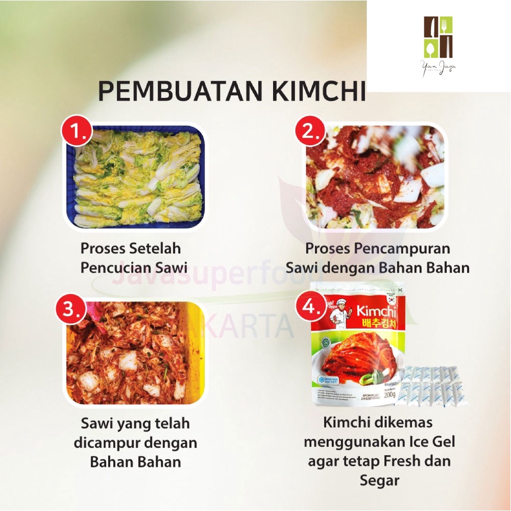 KIMCHI SAWI FRESH/ KIMCHI HALAL/KIMCHI KOREA 200 GR MAKANAN KOREA DRAKOR