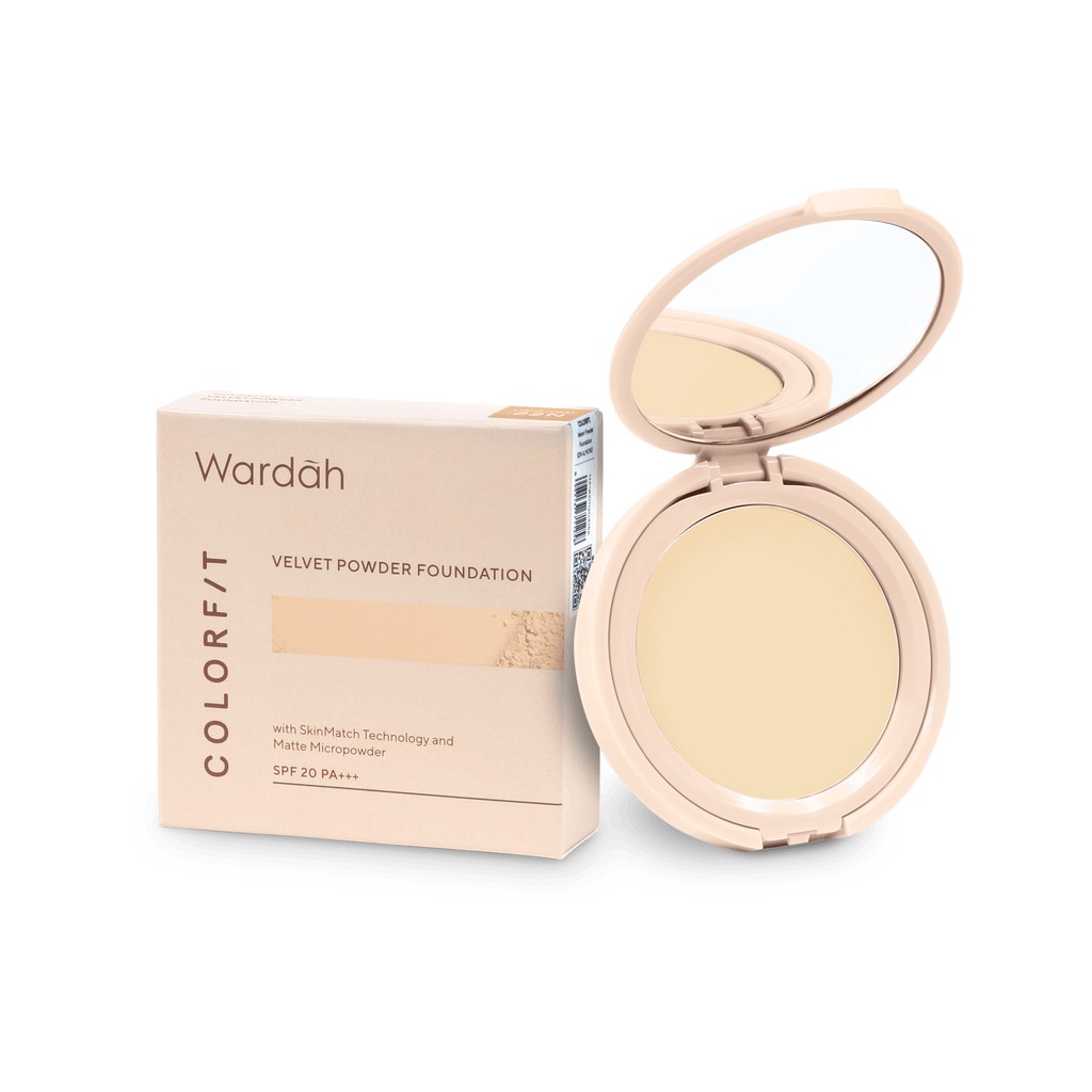 WARDAH COLORFIT Velvet Powder Foundation 11gr/WARDAH/BEDAK