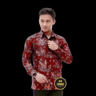 Baju Kemeja Batik Pria Dewasa Murah Lengan Panjang Modern Kondangan Mewah Premium