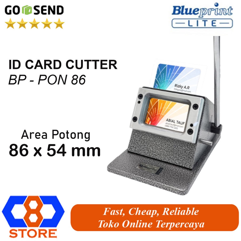 MESIN PON ID CARD MESIN PUNCH ID CARD CUTTER BLUEPRINT BP-PON86