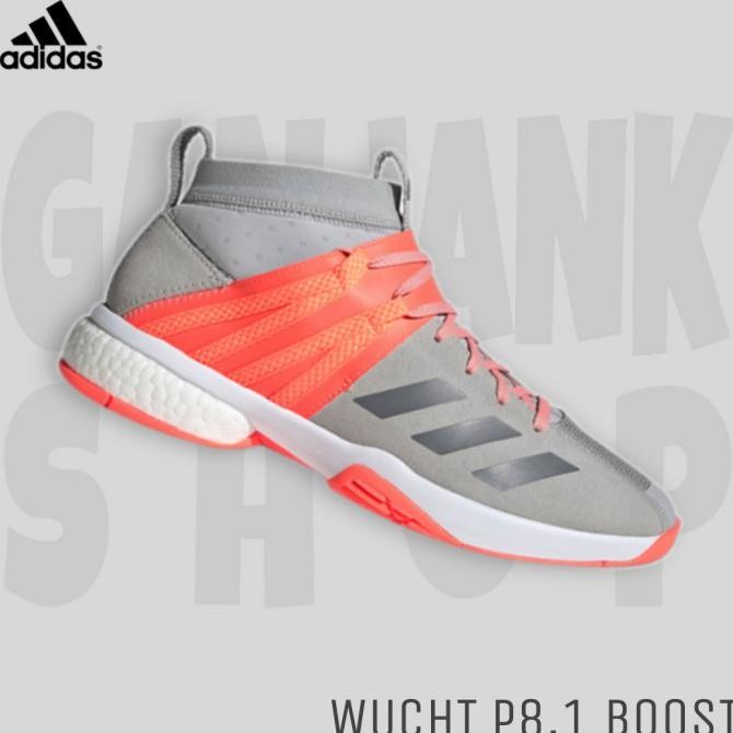 Adidas Wucht P8.1 Boost Sepatu Sport Badminton Pria 100% Original