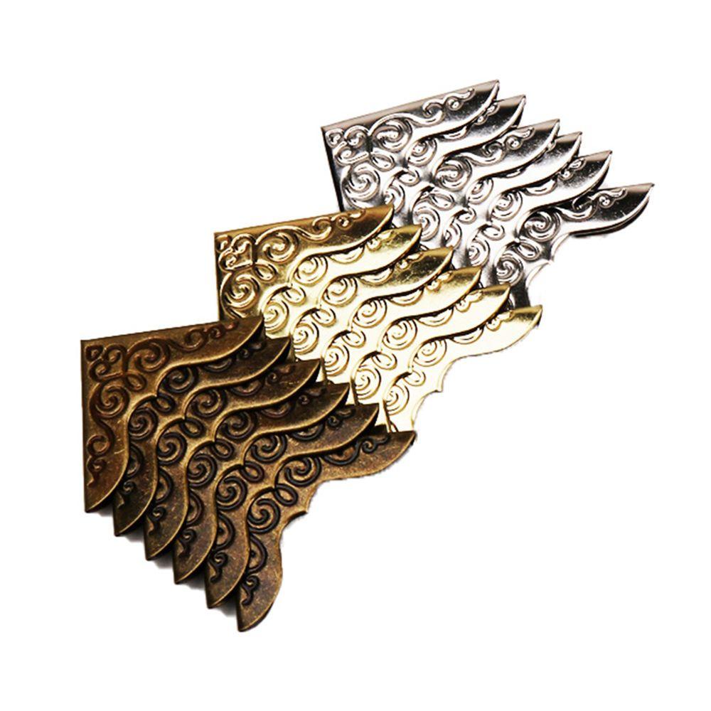 Quinton Pelindung Sudut Bronze DIY Ornamen Buku Notebook Kotak Perhiasan Bingkai Foto Scrapbooking Albums
