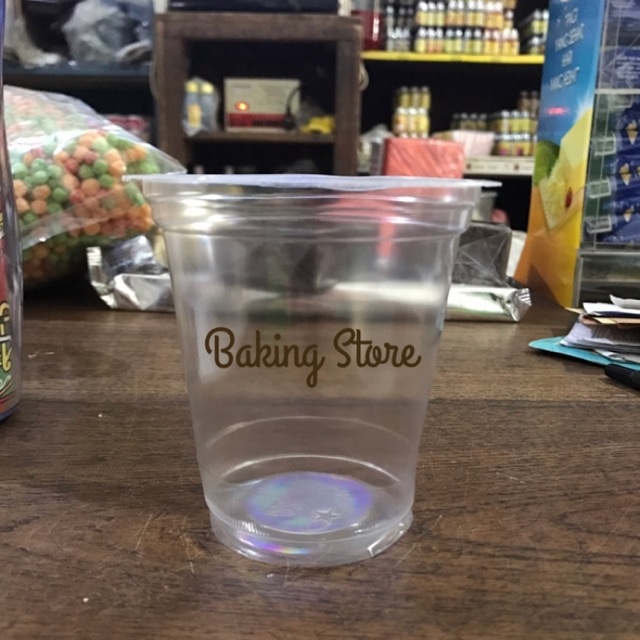 Gelas Plastik - Plastic Cup Ukuran 10Oz, 12Oz, 14Oz &amp; 16Oz - Gelas Plastik isi 50pc 