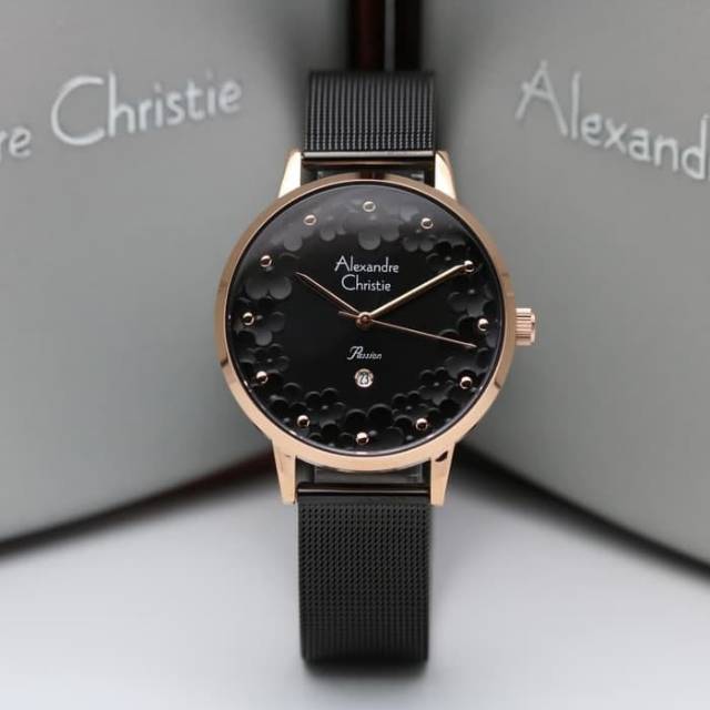 JAM TANGAN WANITA ALEXANDER CHRISTIE AC 2794 ROS3GOLD