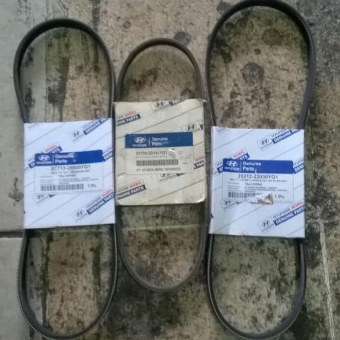 Fan belt Set Original AC-Powersteering-Altenator Hyundai Avega-Getz