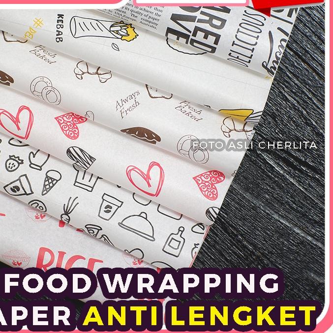 ▲ Kertas Nasi Motif Food Wrapper Laminasi Foodgrade Premium ♛