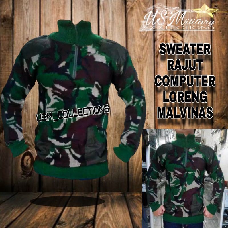 SWEATER RAJUT LORENG MALVINAS / SWEATER RAJUT PRIA / SWITER LORENG