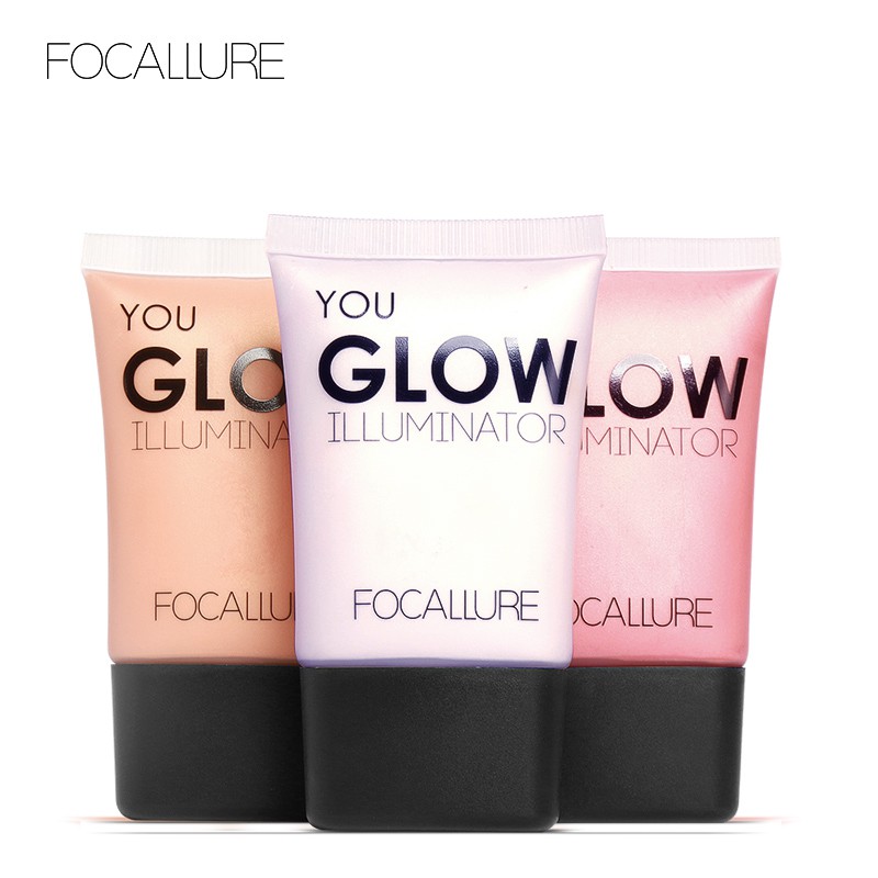 FA33 FOCALLURE Skin Glow Highlight Liquid Brighten Cream 4 Colors