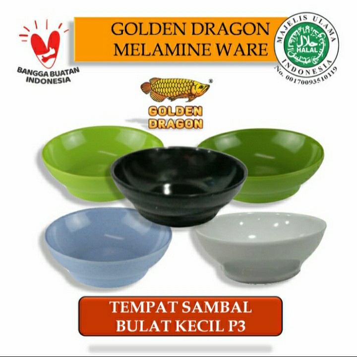 GOLDEN DRAGON P3 - Tempat Sambal Bulat Kecil 20 Gram