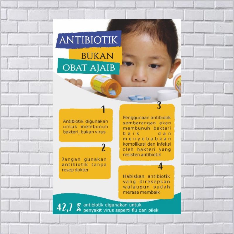 

Poster Kesehatan Anti Biotik bukan Obat Ajaib