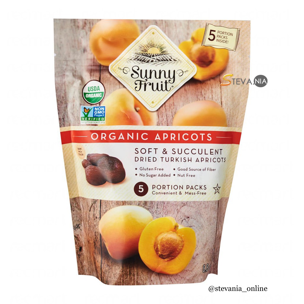 

Sunny Fruit Organic Apricots 5 Portion Packs 250GR Original