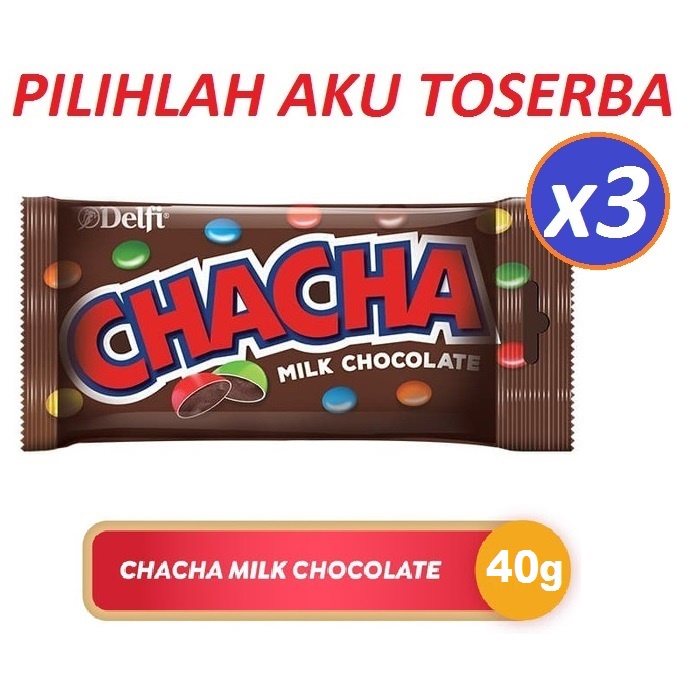 CHACHA Milk Chocolate 40 g - (HARGA 3 PCS)