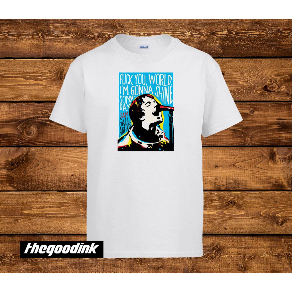 Kaos Oasis - Liam - Original Gildan T-shirt DTG Print