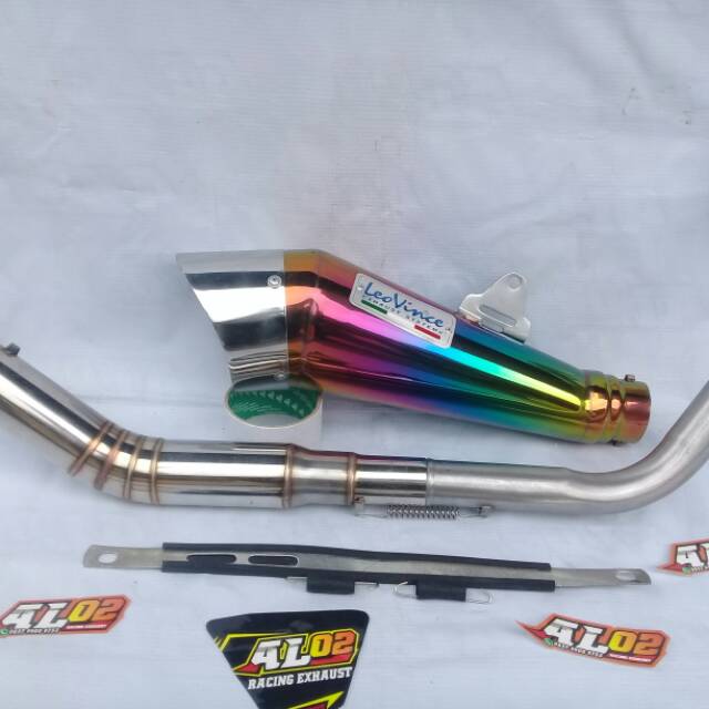 Knalpot LEOVINCE Cobra Rainbow R15 - CBR150R - CB150R - VIXION - GSX - XABRE - MX KING - SATRIA FU