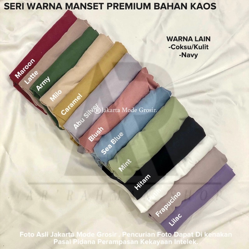 TERMURAH MANSET KAOS WANITA /  Manset Baju muslim / inner wanita muslim / Manset turtleneck / inner badan COD