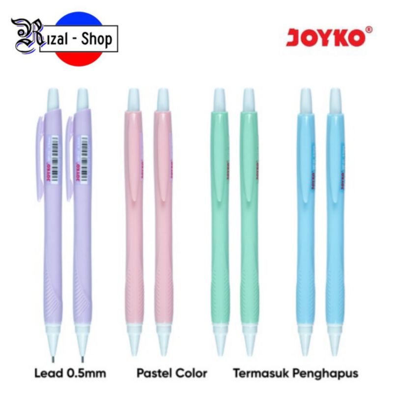 

Pensil Mekanik 0.5 mm Joyko MP 52 Warna Pastel Mechanical Pencil