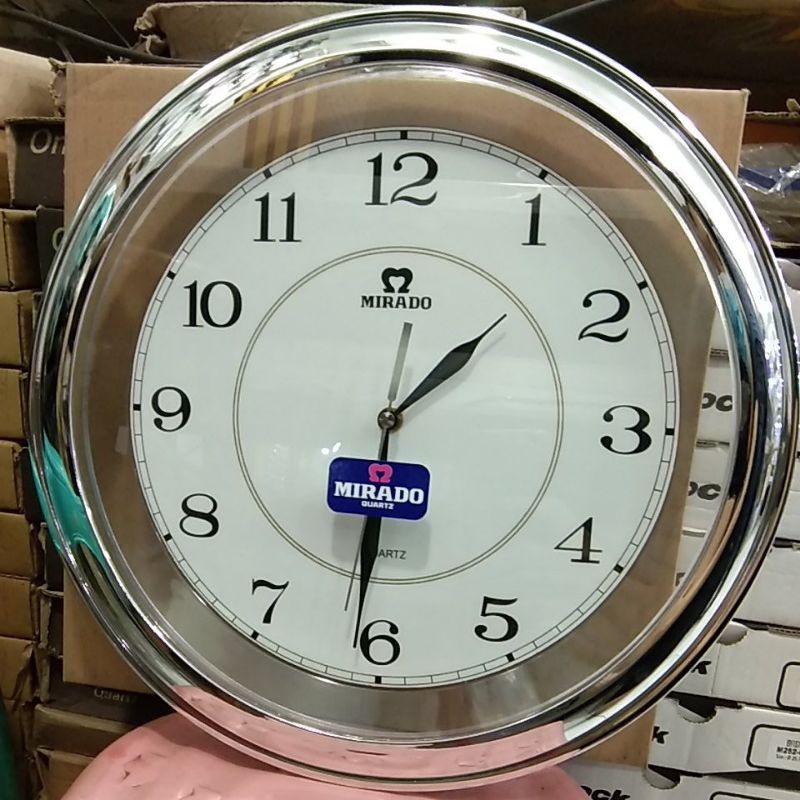 Jam Dinding MiRADO 8017-putih-hitam