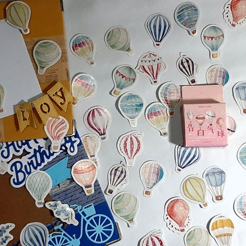 

Sticker Air Ballon / Sticker / Dekorasi Scrapbook