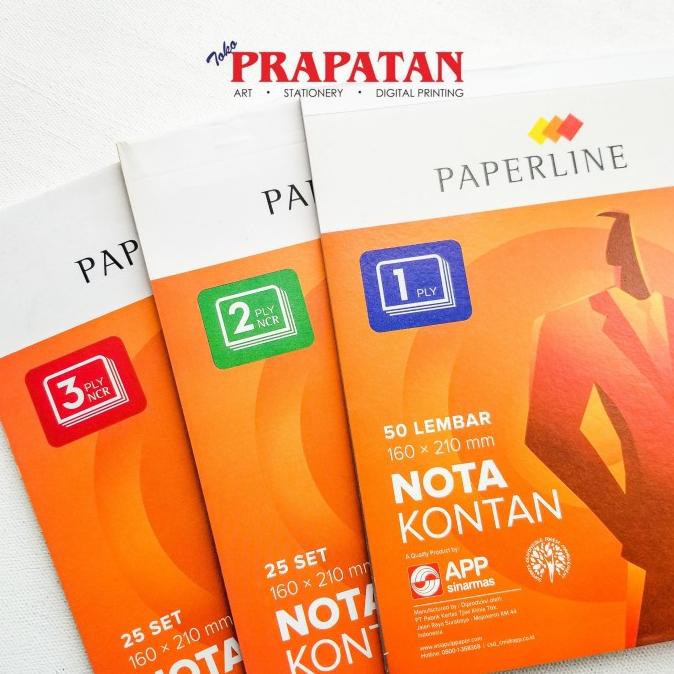 

NOTA KONTAN PAPERLINE 1/2/3 PLY NCR - 1PLY, 108X105MMM
