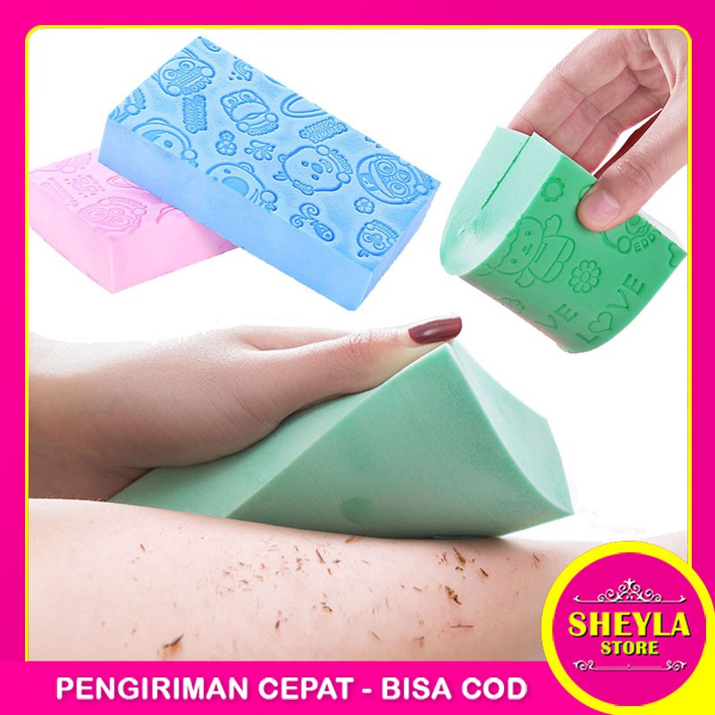 Spons Mandi Daki / Sponge Mandi Pengangkat Daki / Spon Kulit Mati Unik / TV-124