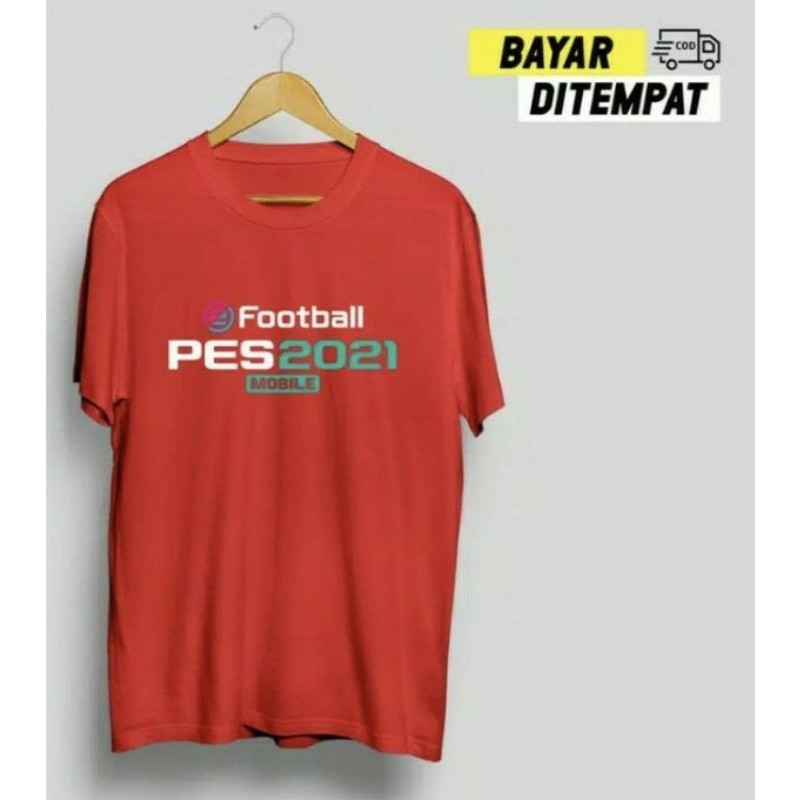 kaos cotton combed football pes 2021 terbaru / Tshirt pes 2021 cotton combed 30s kualitas distro
