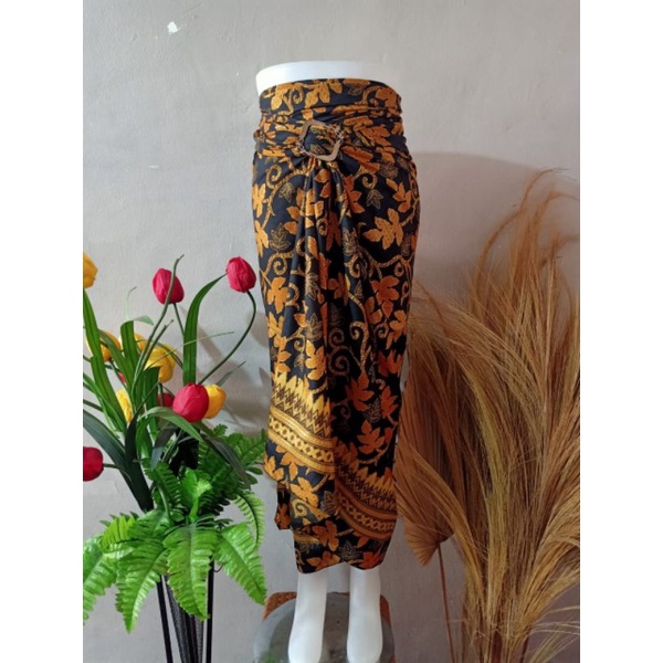 ROK LILIT INSTAN JEIVA REMPEL MAXI BATIK WANITA / ROK BAWAHAN KEBAYA / ROK LILIT BATIK WANITA-paya gold