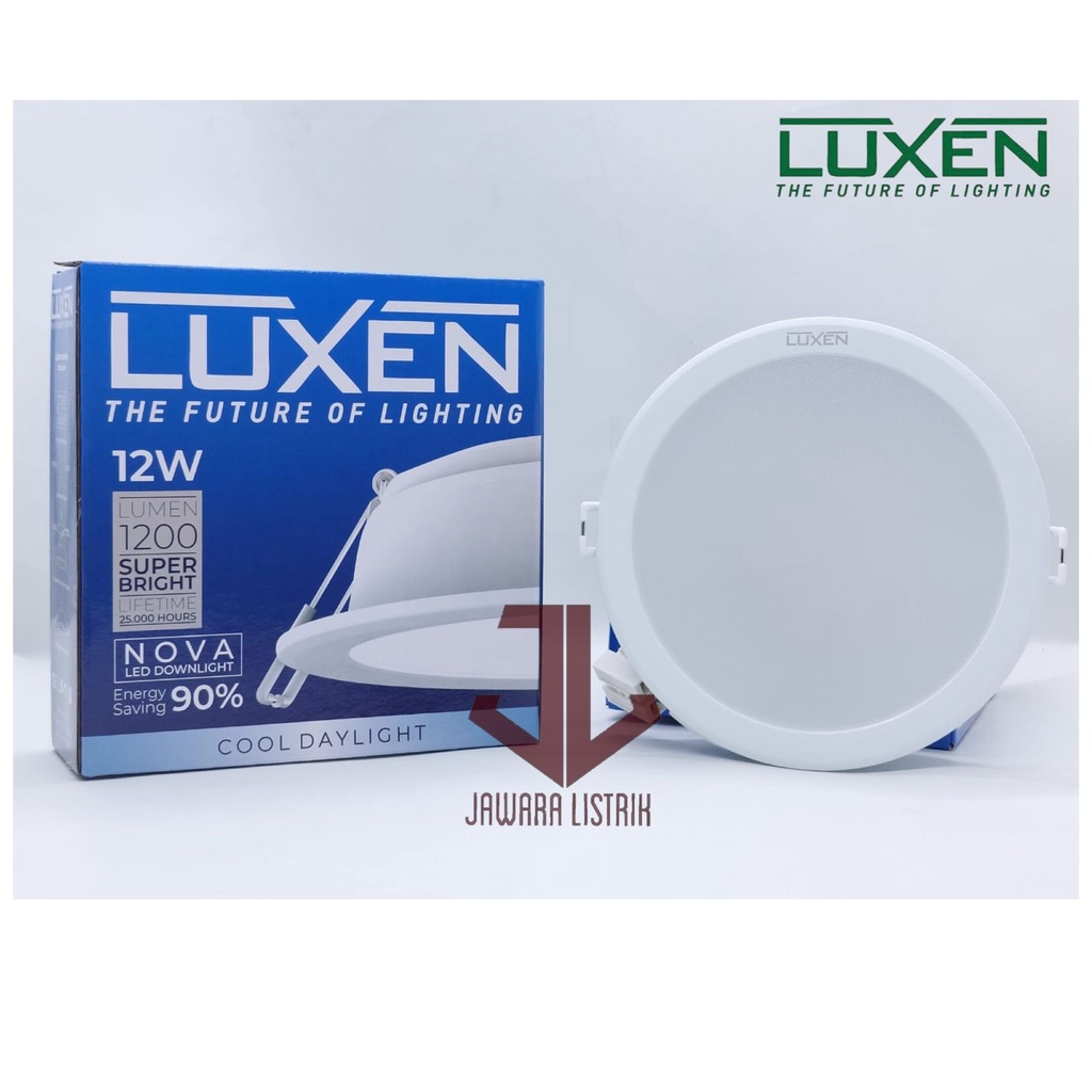 LUXEN NOVA 12 WATT DOWNLIGHT LED PANEL IB BULAT SUPERBRIGHT BERGARANSI