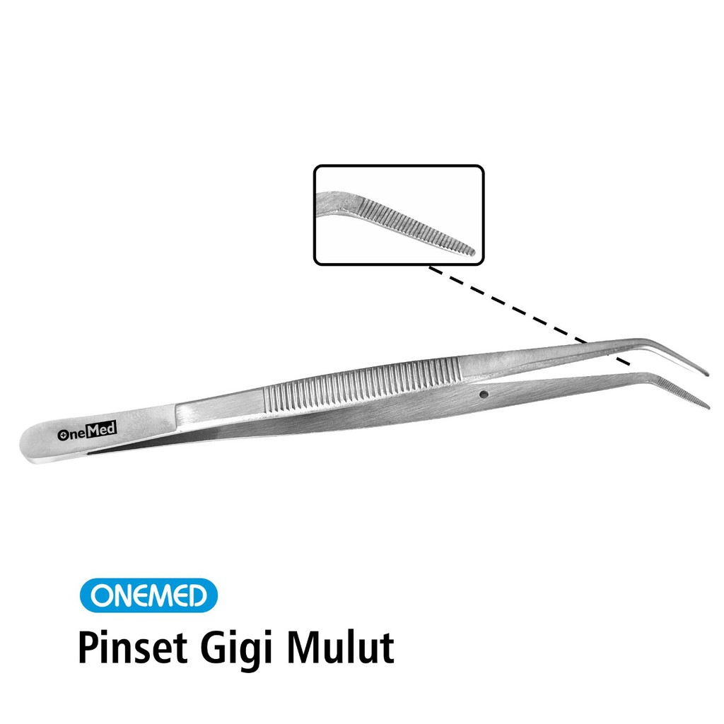 Pinset Gigi Mulut Stainless Steel Onemed OJ