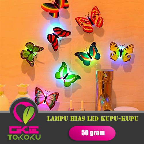 Lampu Hiasan  LED Kupu  kupu  7 Warna Lampu Tidur Hias 