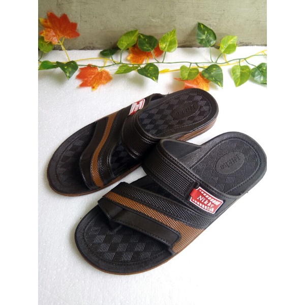 Nikko 8132 38-43 M-XL Sandal Jepit Karet NIKKO Jempol Pria Sandal Bapak