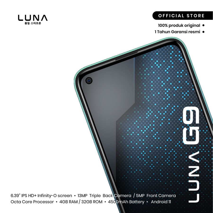 Luna G9 4/32 Ram 4GB Internal 32GB HP Android Murah Garansi Resmi