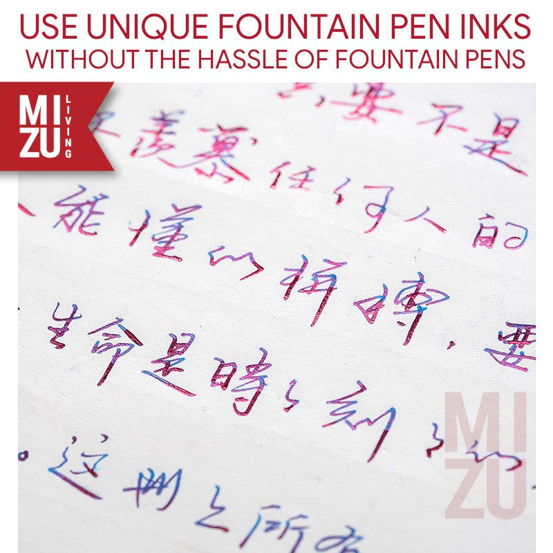 MIZU RORABO Rollerball Pen Hybrid Pen Menggunakan Fountain Pen Ink