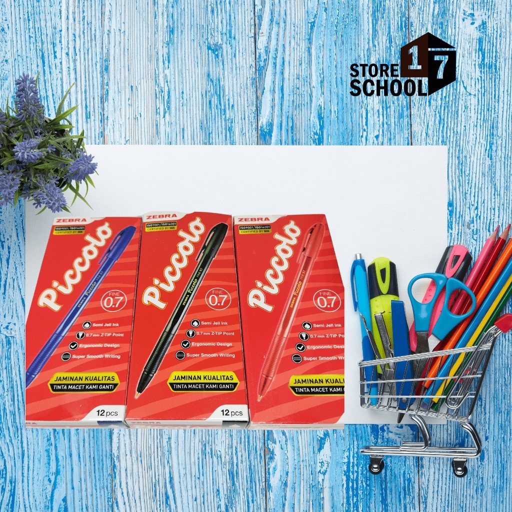 

Pulpen/ Pena Zebra Piccolo fine 0,7 semi gel